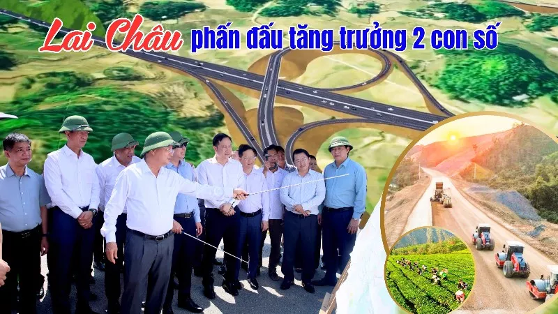 Lai Châu phấn đấu tăng trưởng 2 con số. Ảnh: Báo Lai Châu điện tử